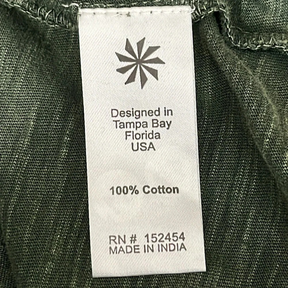 Caite Forest Embroidered Cotton Button Top in Envy Green - NEW - Size Small - Picture 9 of 10